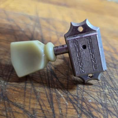 Used 1990's Gibson Deluxe Made in Germany Treble Side Keystone Guitar Tuner Individual 3x3 Guitar Tuner Chrome Luthier Parts image 1