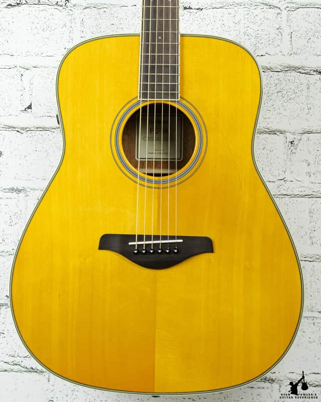 Yamaha FG-TA TransAcoustic Dreadnought Vintage Tint (#1134) image 1