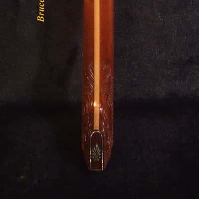 Handcrafted 5 String Banjo Neck, Solid Mahogany MOP & Abalone Eagle Inlay, Heel Carved, Bruce Wei BN-2026 image 5