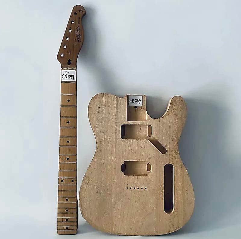 Harley Benton Roasted Maple Tele Style Guitar Neck with Poplar Wood Body image 1