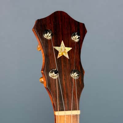 Starr Limited Edition 11" Cherry Rolled Brass Tone Ring 5-String Openback Banjo - Satin image 11