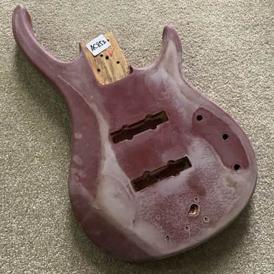 Red DIY Bass Guitar Basswood Body image 1