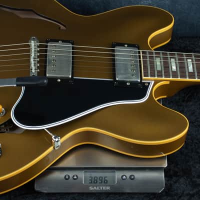 Gibson Custom Made to Measure 1964 ES-335 Reissue VOS, Gold Mist, Bigsby 160312 image 5