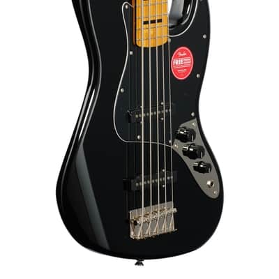Squier Classic Vibe 70s Jazz Bass V 5 String Maple Neck Black image 9