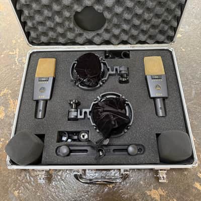 AKG C414 XLII/ST Stereo Matched Pair 2010s - Black image 1