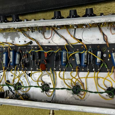 1966 Fender Bandmaster 40-Watt 2-Channel 2x12" Piggyback Guitar Amp , Clean as can be! image 14