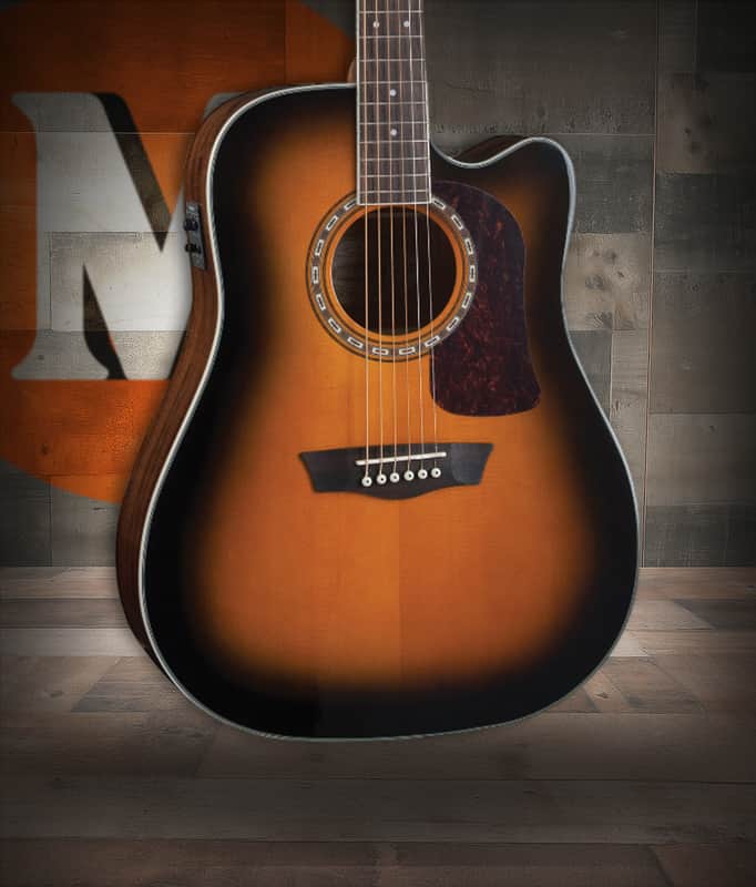 Washburn Heritage 10 Series D10SCE Acoustic-Electric - Tobacco Burst (HD10SCETB-O-U) image 1
