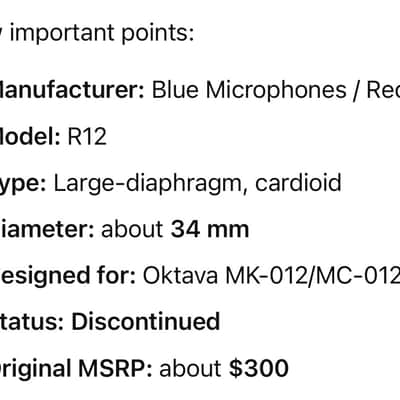 Red R12 Oktava MK-012 Red R12 Oktava MK-012 image 9