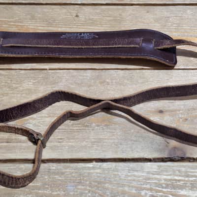 Original 1953 Bobby Lee No-Mishap Guitar Strap *Brown Leather* image 4