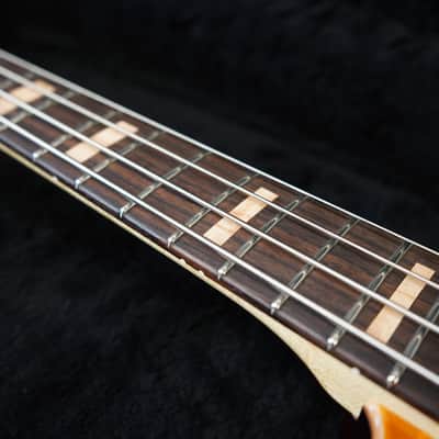 G&L USA Custom Shop Fallout Bass Semi-Hollow Honeyburst 30" Scale 4-String Electric Bass Guitar w/ Black Tolex Case (2025) image 13