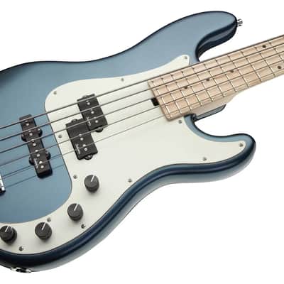 Sadowsky MetroLine 21-Fret Hybrid P/J Bass-Swamp Ash Body-5 String-Solid Dark Lake Placid Blue Metallic High Polish image 1