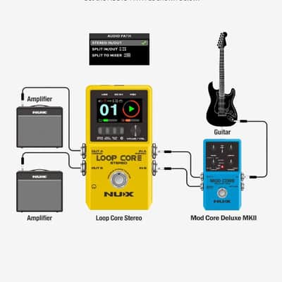 Newest! NuX stompbox MKII Loop Core Stereo Core deluxe Looper pedal (color LCD display) image 7