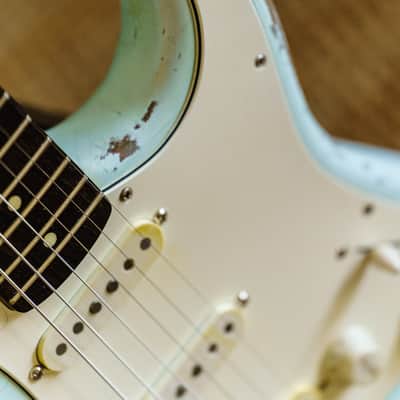 Partscaster Navacaster - Sonic Blue Nitro Relic 2021 Sonic Blue image 7