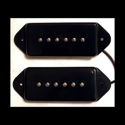 GuitarHeads DOG EAR P90 Pickups - Bridge/Neck Set of 2 - BLACK image 1