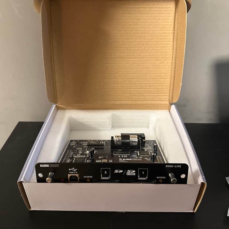 2019 – Present Klark Teknik DN32-LIVE SD and USB Expansion Mod…