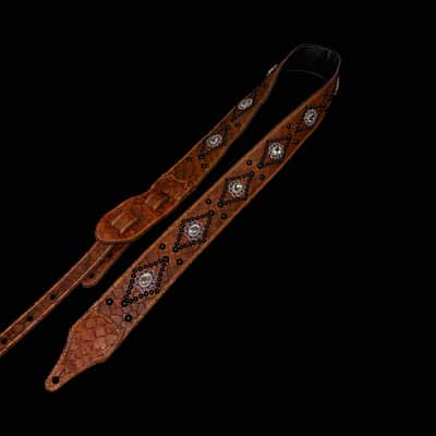 Carlino Tan scale leather crystal strap 2026 - Tan image 2