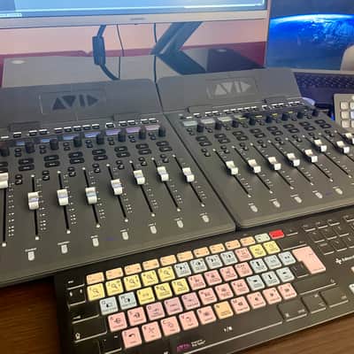 2 x Avid S1 8-Fader EUCON Desktop Pro Tools Control Surfaces image 2