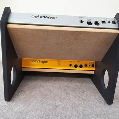 Behringer TD3 RD6 RD78 Black Valchromat Dual Wooden Stand image 4