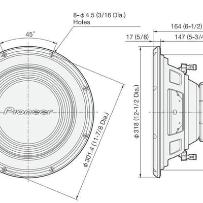 Pioneer - TS-A300D4 - 12" Dual 4 ohms Voice Coil Subwoofer image 4