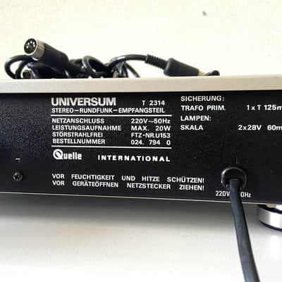 Tuner Récepteur Radio AM/FM Quelle International UNIVERSUM T2314 Hifi 7500 SL image 11