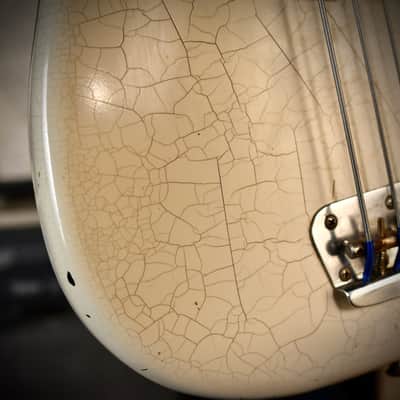 Fender Musicmaster Bass White Refinish 1978 image 16