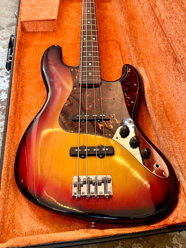 Fernandes Revival electric jazz bass c 1975 - Sunburst original