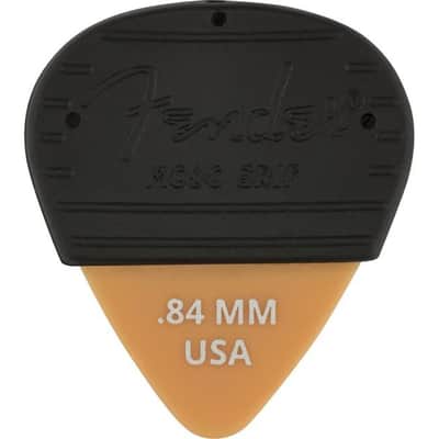Fender Mojo Grip 351 .84mm Delrin Guitar Picks (3) Medium/Heavy 198-5351-404