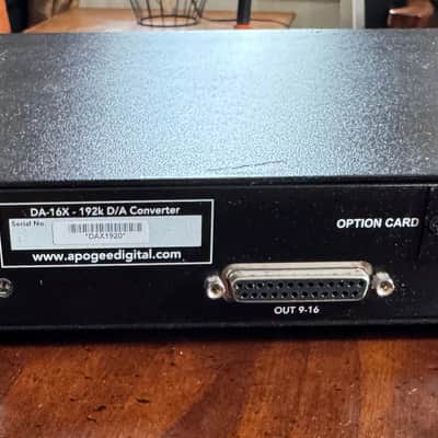 Apogee DA16X 16CH D/A  w/X-HD card for Pro Tools HDX image 4