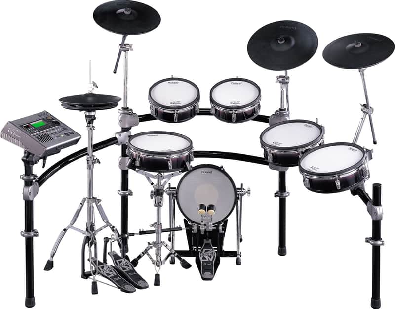 Roland TD-20KV/20SV V-Pro V-Drum Kit(COMPLETE - As Pictured) w/ PM-10 Monitor, all hardware & LOTS OF ACCESSORIES image 1