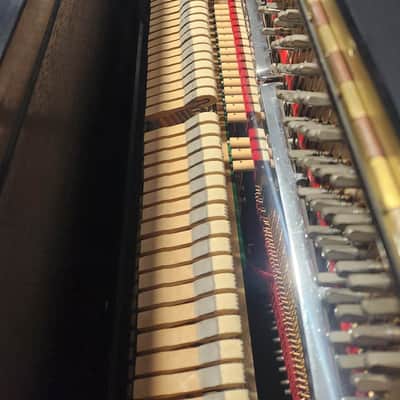 Steinway K 52" Full Upright Piano with Bench Mfg 1985 -  Satin Ebony image 7