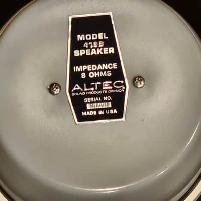 Altec Lansing 418-B 15" Bass Speakers 1970s NOS Pair image 9