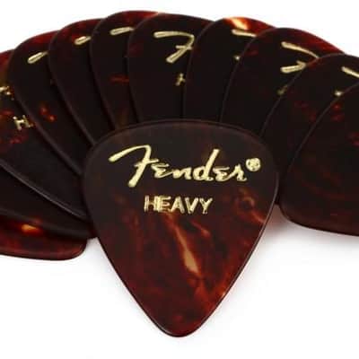 Fender 351 Shape Tortoise Shell Heavy Picks (12) 1980351900 image 2
