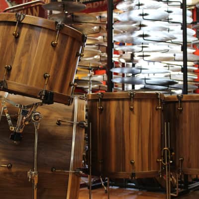 Ebenor Percussion Black Walnut Drum Kit 14x26 16x18 16x16 10x14 image 6