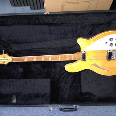 Rickenbacker 4005 WB 1974 - Maple with new black tolex vintage-style HC. image 2
