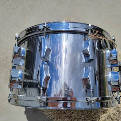 Corder/Fibes 8x14 Maple Snare Drum W/ 20 Lugs - Chrome Over Wood (C013-1) image 12