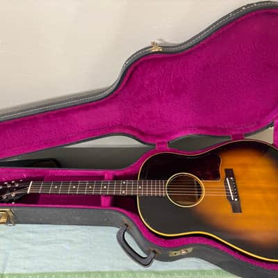 Vintage 1955 Gibson J-45 w scalloped bracing and vintage Gibson case image 2