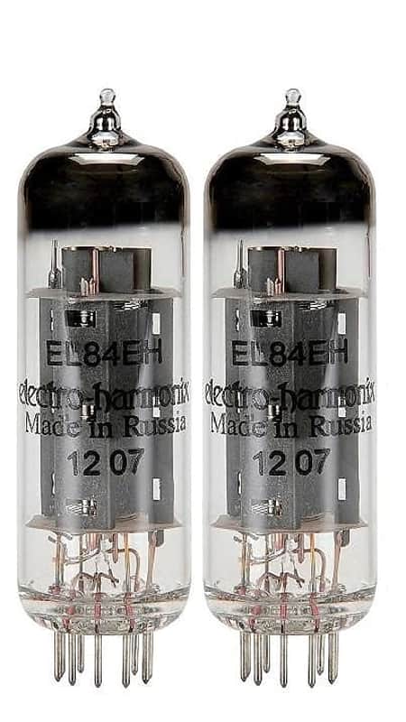 Electro-Harmonix EL84 Power Amp Vacuum Tubes EL84EHPL Platinum Matched Pair image 1