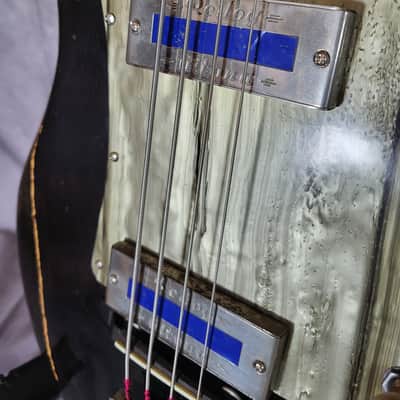 60's-70's German Jazz Bass Guitar Long Scale 4 String Rellog Gitona image 4