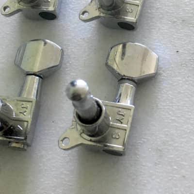 4 Schaller Style Bolt On Electric Guitar Sealed Gear Tuners In-line Headstock image 3