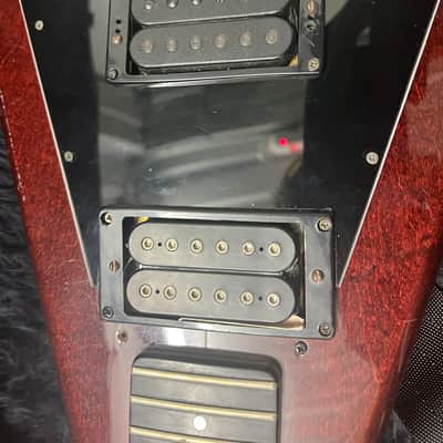 Kramer *Rare 1 of 25* Aluminum Neck V Guitar 80s Red Mahogany image 6