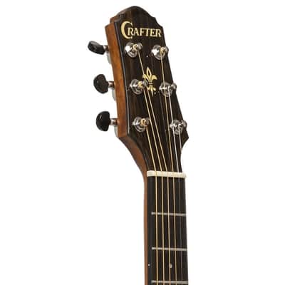 Crafter HM250-N Silver Series Laminated Spruce Top Mahogany Neck 3/4 Size 6-String Mini Acoustic Guitar image 4