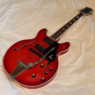 Vintage Epiphone EA-250 - Cherry - Made in Japan (MIJ) - Free Pro Setup image 12