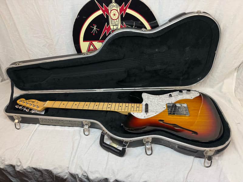 Fender Classic Series '69 Telecaster Thinline Guitar with Case 2009 - 3-Color Sunburst / Maple neck image 1