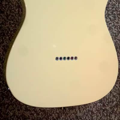 2020 Fender American Performer Telecaster electric guitar with Maple Fretboard  Vintage White made in the usa image 5