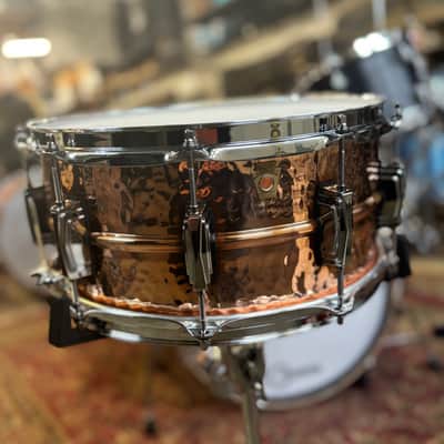 Ludwig 6.5x14 Copper Hammered Snare Drum image 1
