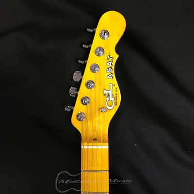G&L USA ASAT Deluxe Flame Maple Top Natural Gloss Electric Guitar image 4