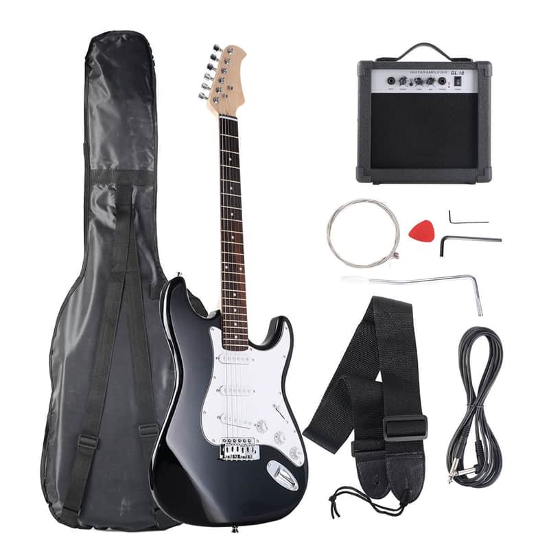 Black Full Size Professional Electric Guitar Limited Quantity Best Offer image 1