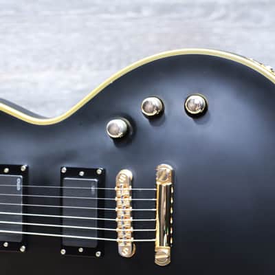 ESP LTD EC-1000 Deluxe Vintage Black w/EMG Pickups Electric Guitar w/Bag #W11040621 image 4