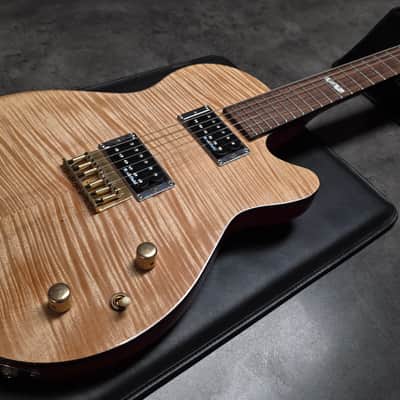 ESP Custom Shop Climax 1 of 100 Ever Made! AAA Flame 10 Top Singlecut Electric Guitar HH Piezo Special Limited Edition image 2