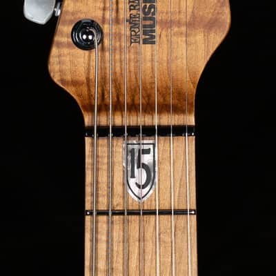 Ernie Ball Music Man JP15 7 string Tiger Eye Quilt Top (610) image 5